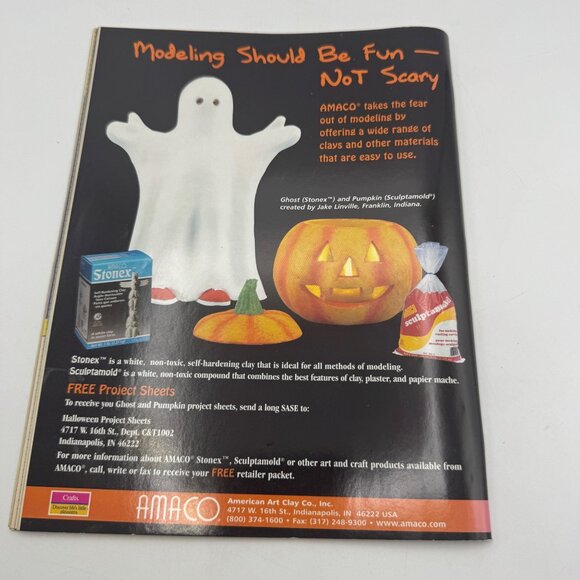Crafts N Things October 2002 Magazine 31 Holiday Craft Projects Halloween Decor - Picture 7 of 7